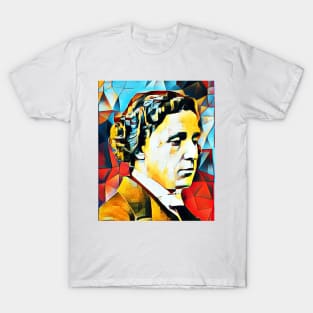 Lewis Carroll Abstract Portrait | Lewis Carroll Abstract Artwork 15 T-Shirt